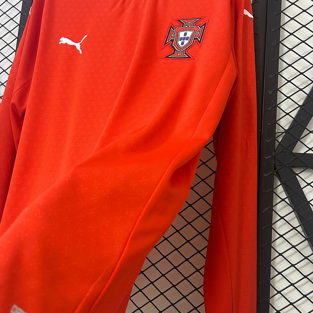 Camiseta Portugal Local Manga Larga 2025 - espalda