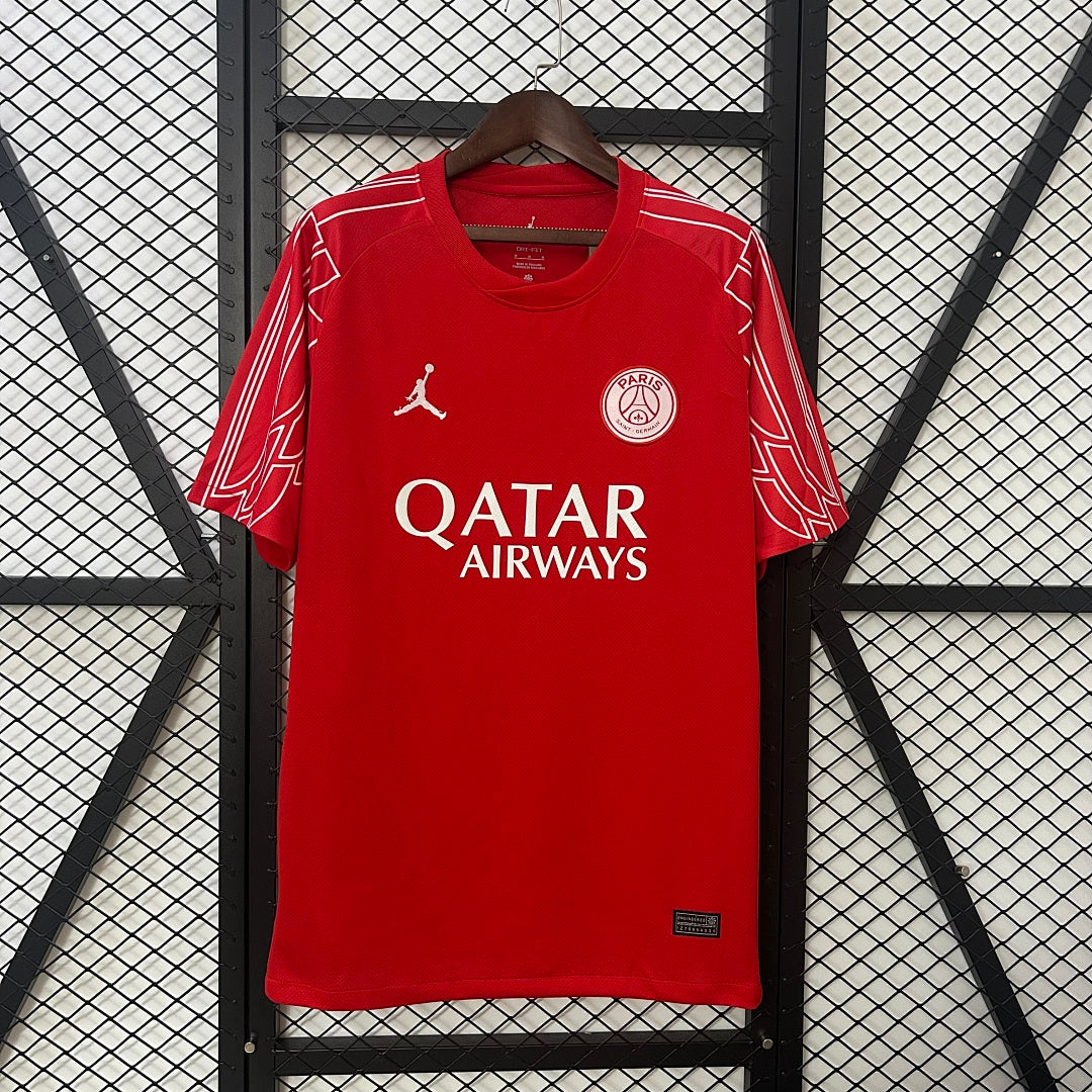 Camiseta PSG Cuarta Roja y Negra 2024/25 - frente