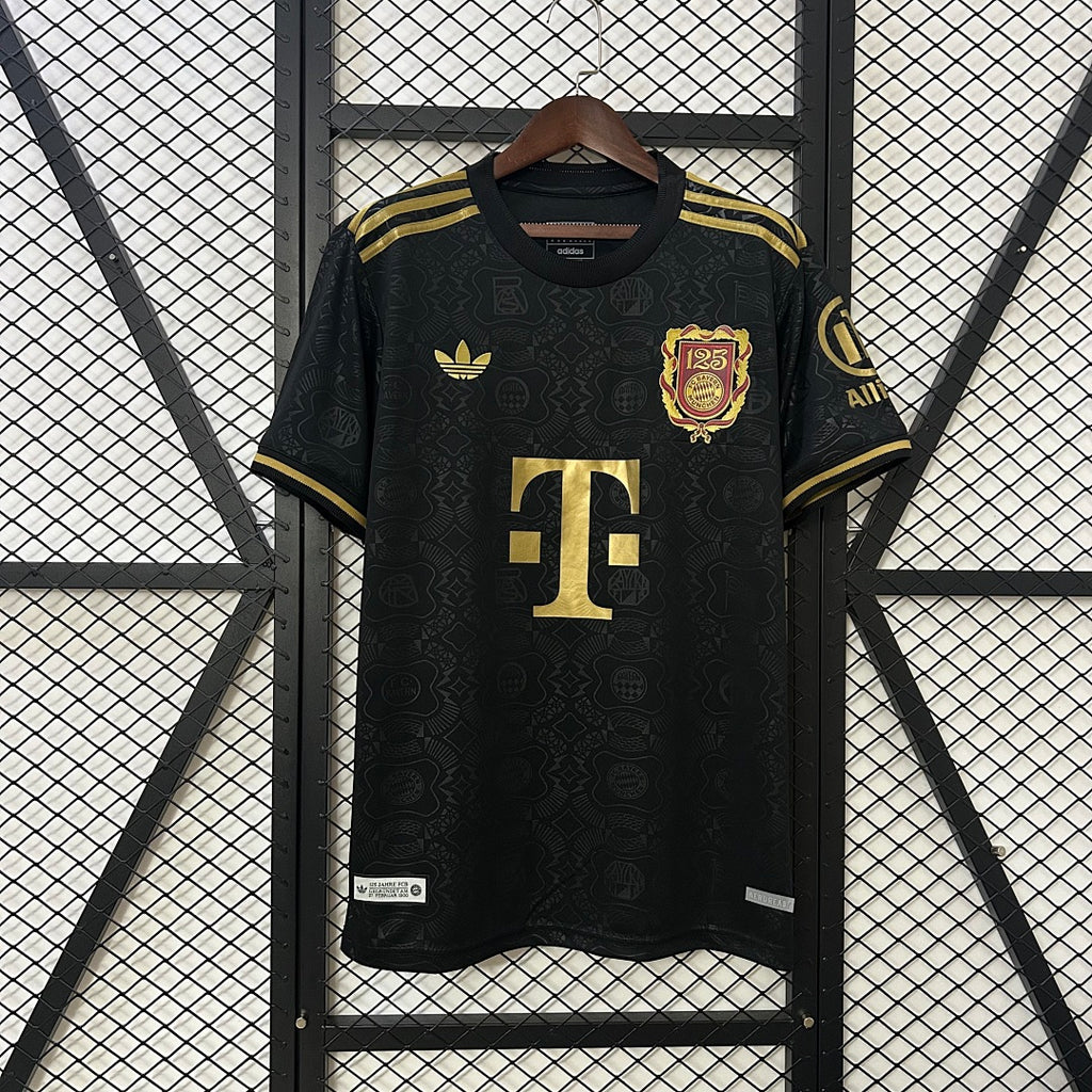 Camiseta Bayern Múnich Negra y Café 125º Aniversario 2025/26 - frente
