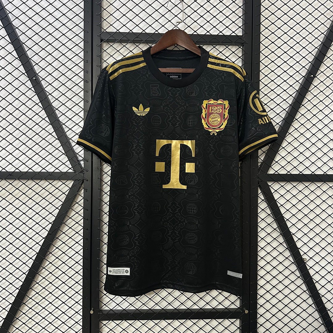 Camiseta Bayern Múnich Negra y Café 125º Aniversario 2025/26 - frente