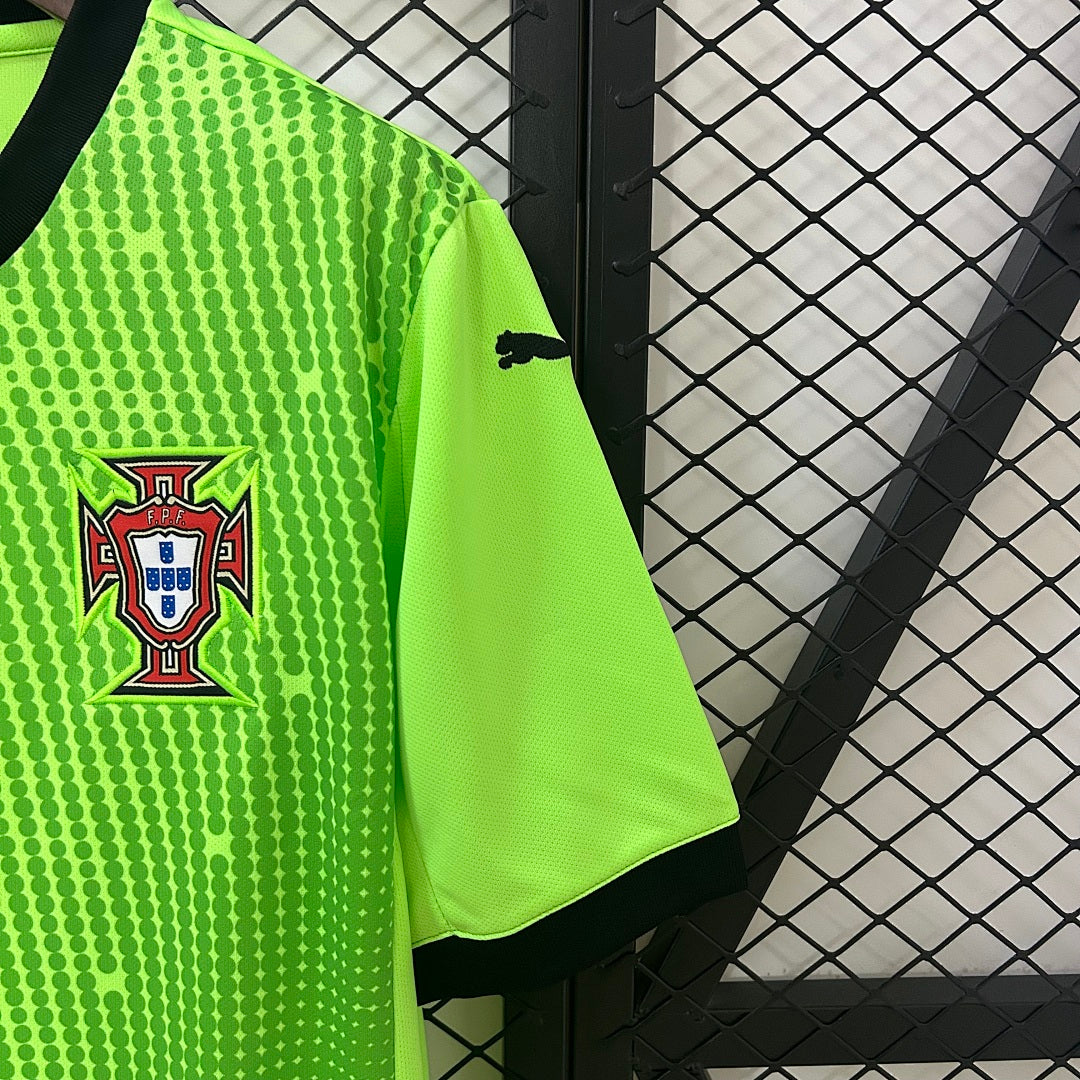 Camiseta Portugal Portero Verde 2025 - espalda