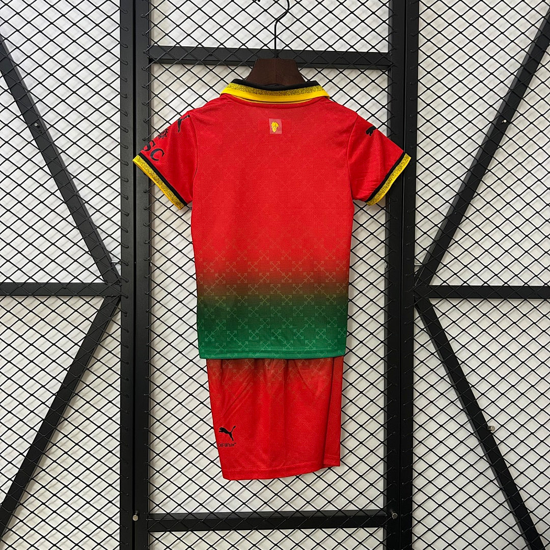 Conjunto Niños AC Milan Roja y Negra Edición Especial 2025/26 - espalda