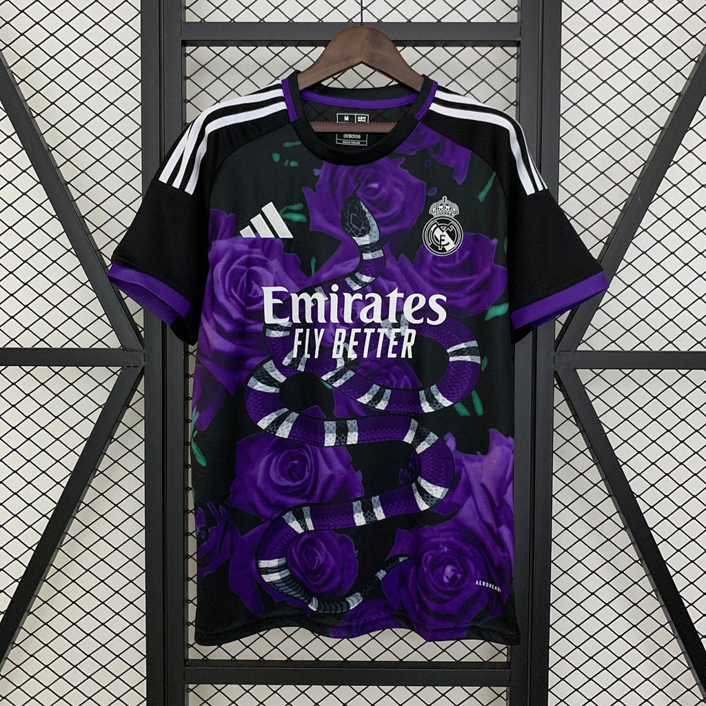 Camiseta Real Madrid Negra y Morada Edición Especial 2025/26 - frente