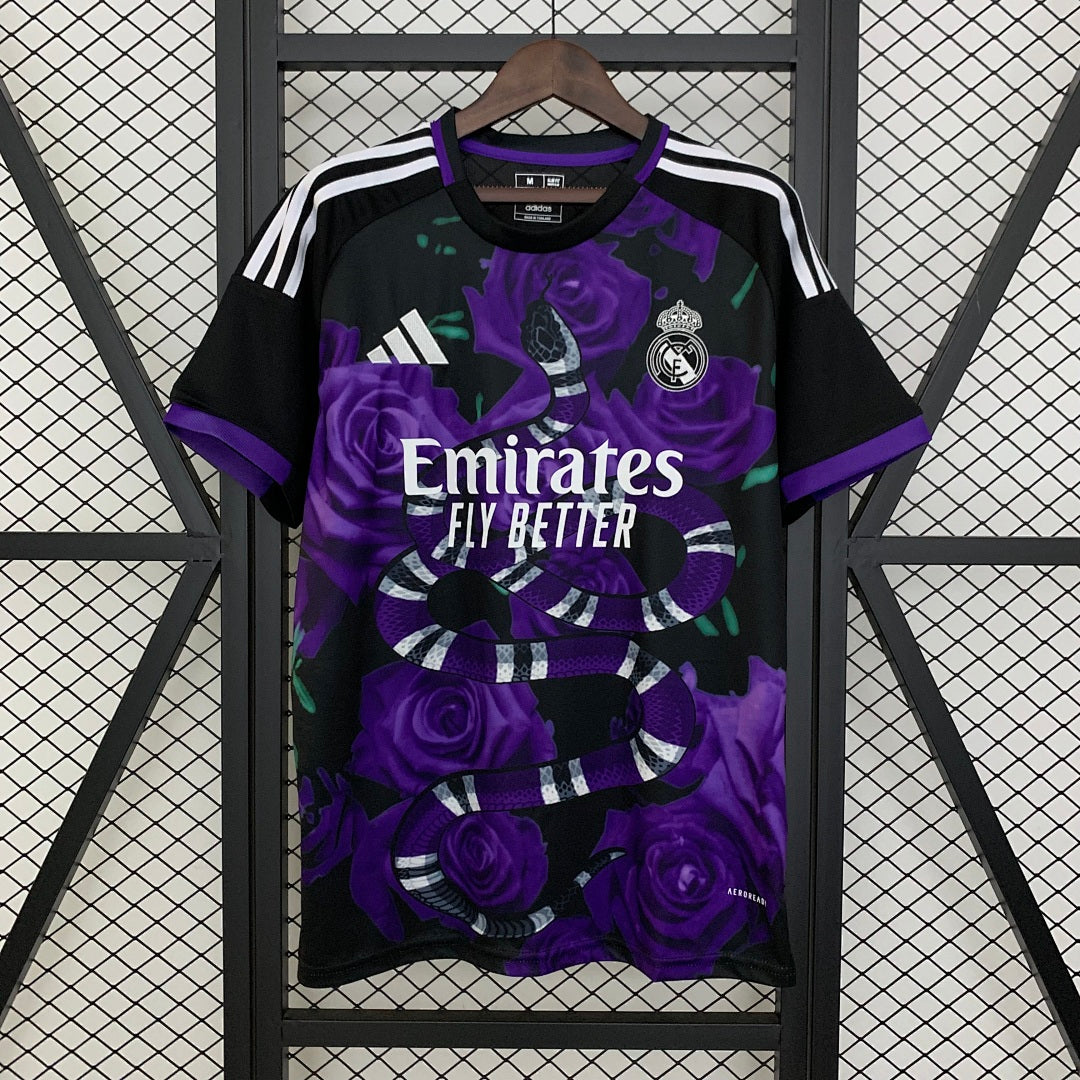 Camiseta Real Madrid Negra y Morada Edición Especial 2025/26 - frente