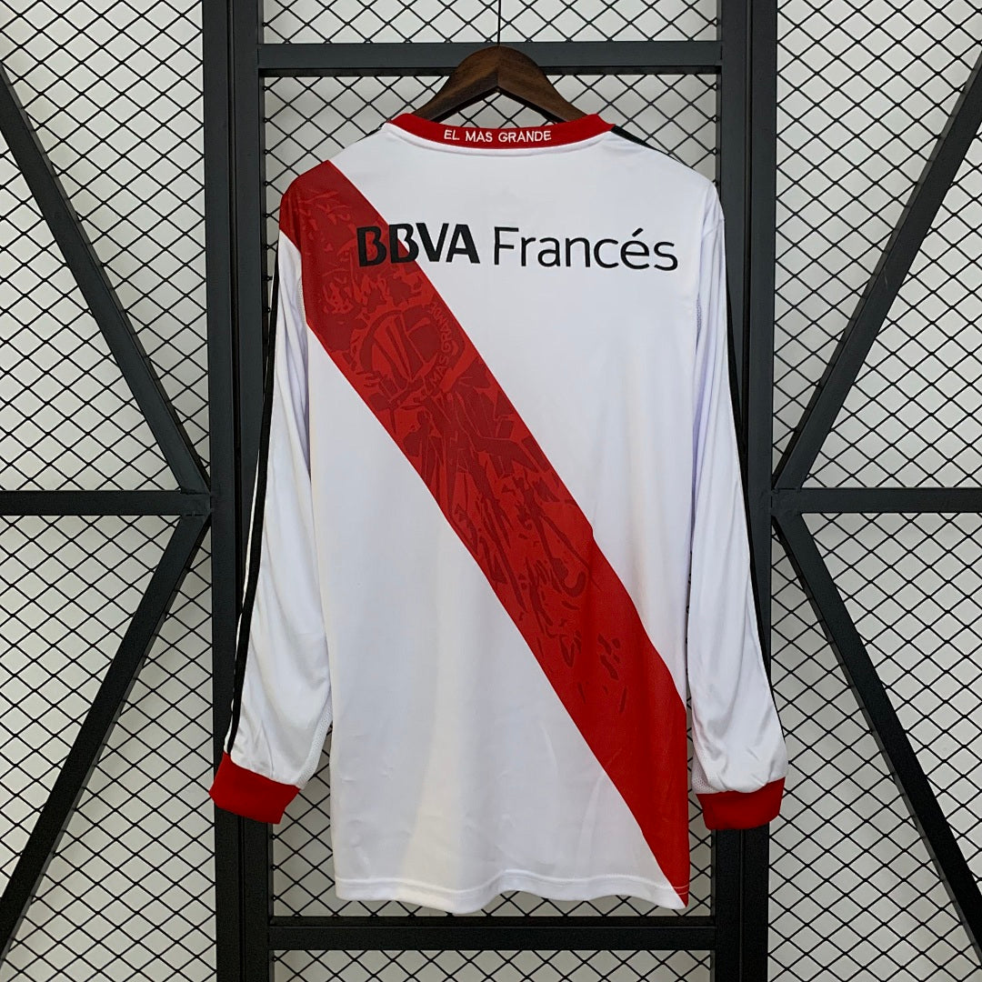 Camiseta Retro River Plate Local Manga Larga 13/14 - espalda