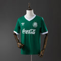 Camiseta Retro Palmeiras Local Negra y Gris 1987 - frente
