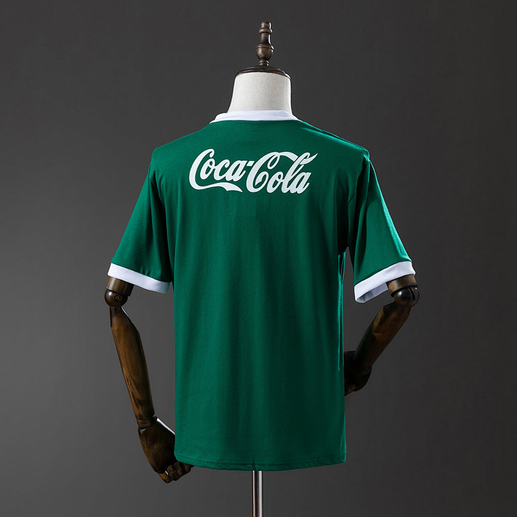 Camiseta Retro Palmeiras Local Verde Oscuro 1987 - espalda