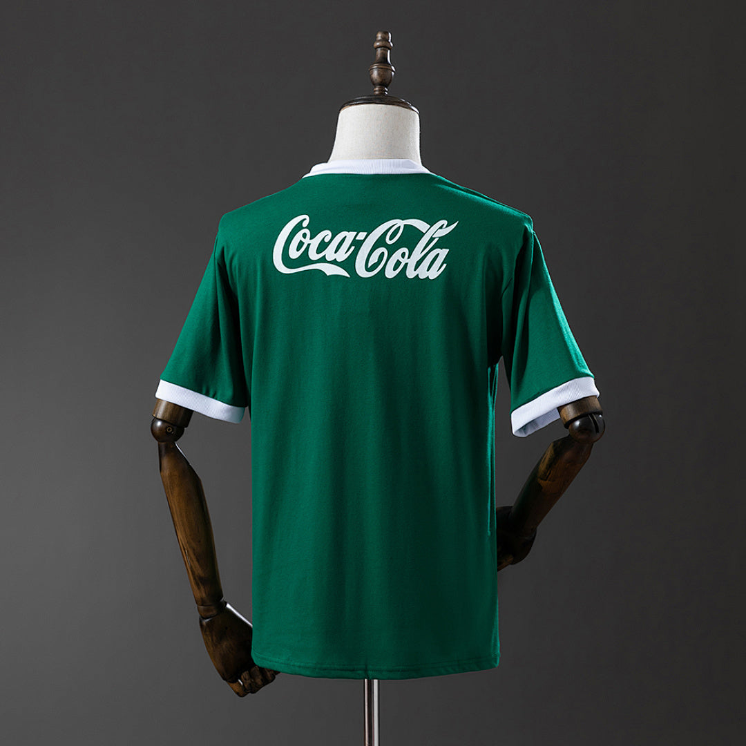 Camiseta Retro Palmeiras Local Verde Oscuro 1987 - espalda