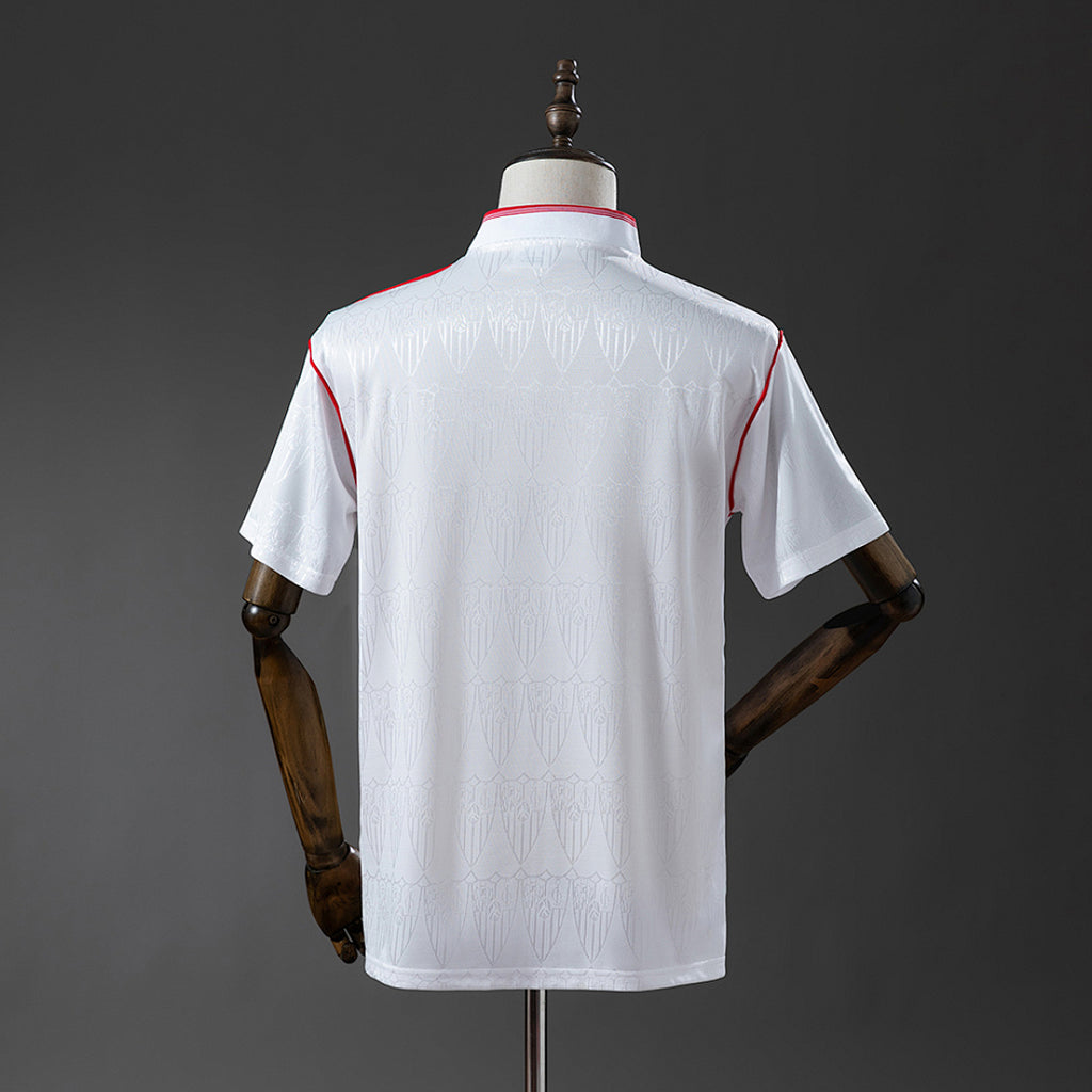 Camiseta Retro Sevilla FC Local Celeste y Gris Claro 91/92 - espalda