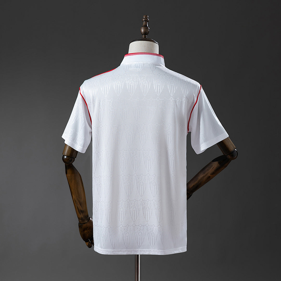 Camiseta Retro Sevilla FC Local Celeste y Gris Claro 91/92 - espalda