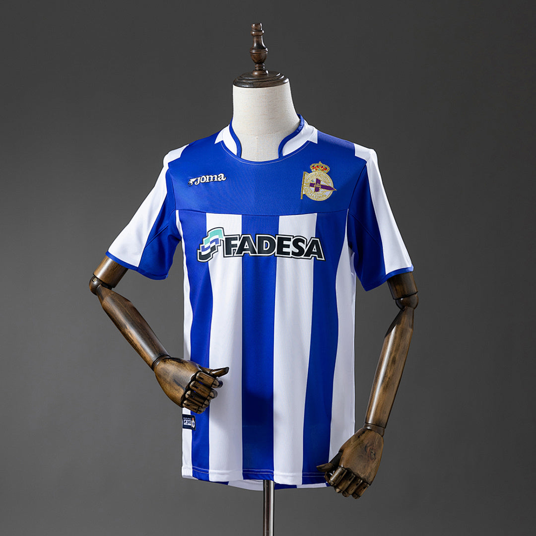 Camiseta Retro Deportivo La Coruña Local 03/04 - frente