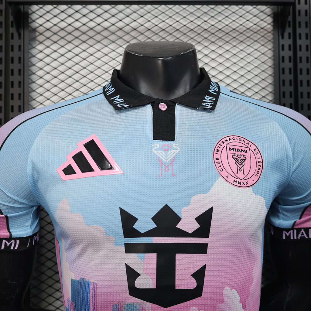 Camiseta Inter Miami Celeste y Negra Edición Especial 2025/26 Versión Jugador - espalda