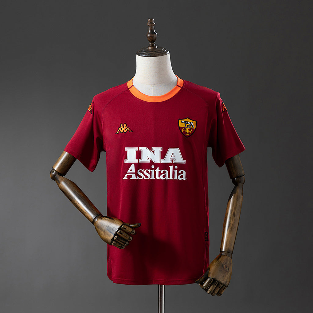 Camiseta Retro AS Roma Local 00/01 - frente