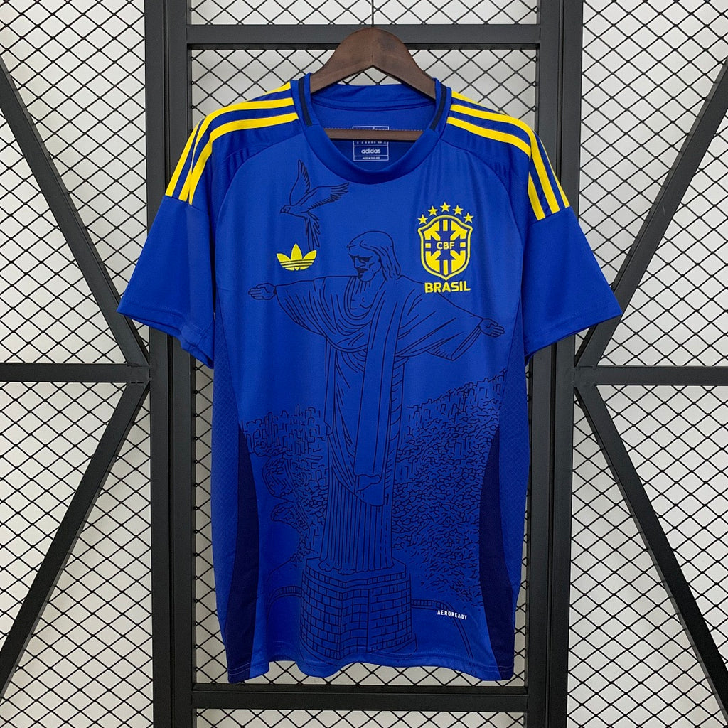 Camiseta Brasil Azul y Azul Marino Edición Especial 2025 - frente
