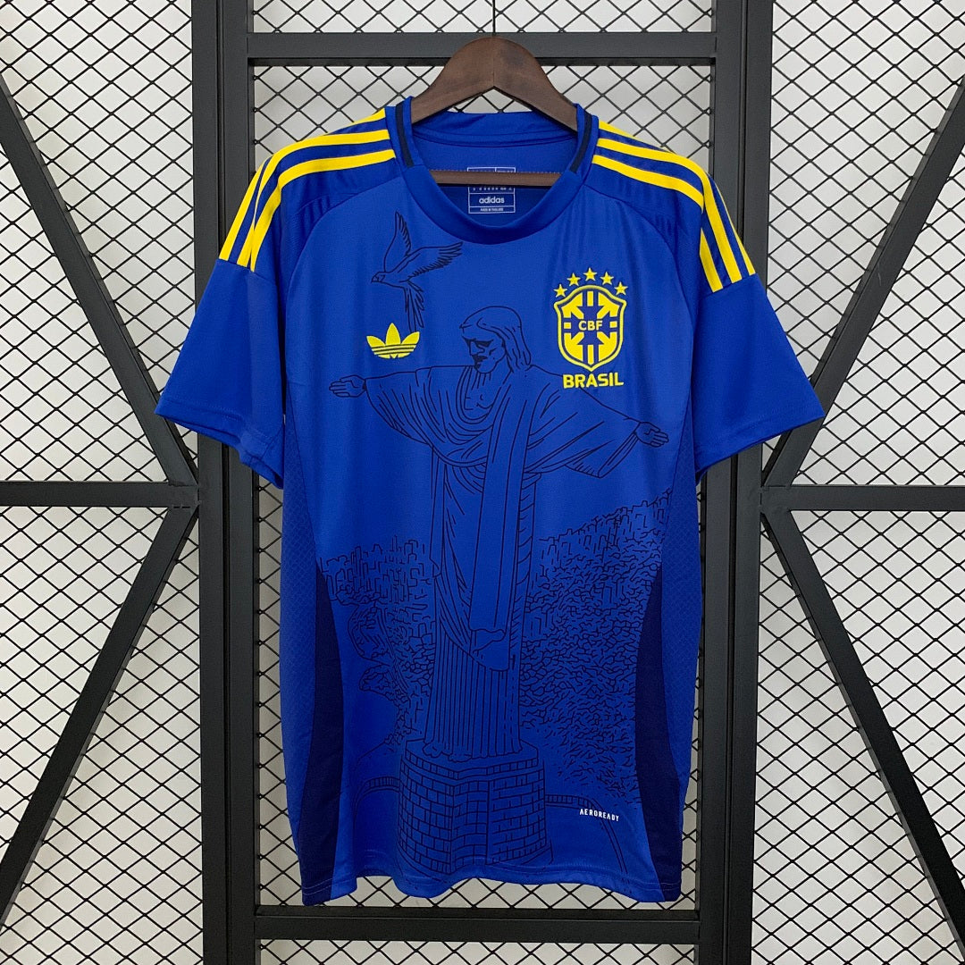 Camiseta Brasil Azul y Azul Marino Edición Especial 2025 - frente
