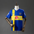 Camiseta Retro Boca Juniors Local Gris y Azul Marino 09/10 - frente