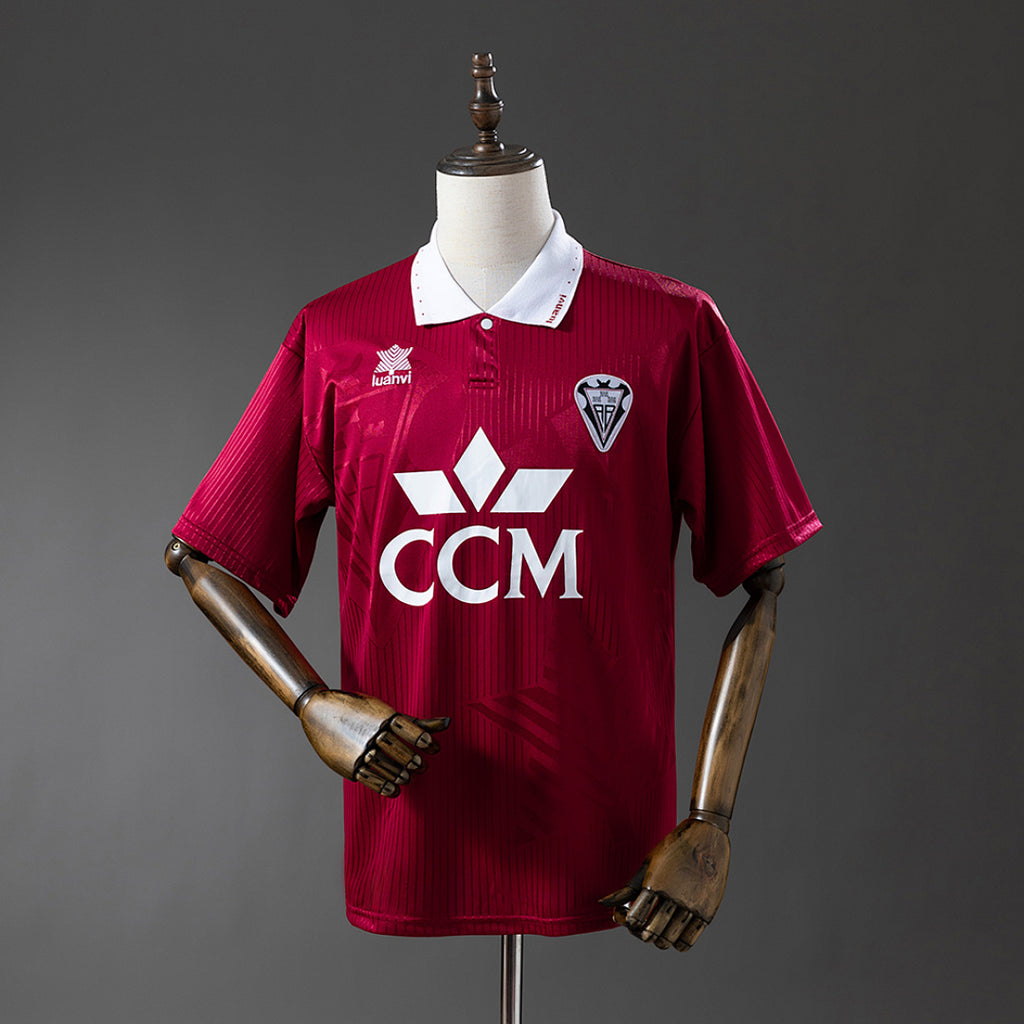 Camiseta Retro Albacete Visita Burdeos y Gris 94/95 - frente