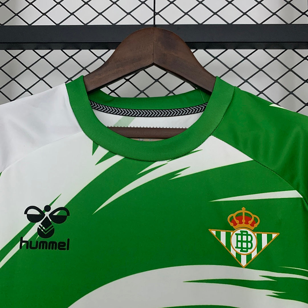 Camiseta Real Betis Verde Oscuro y Gris Claro Edición Especial 2025/26 - espalda