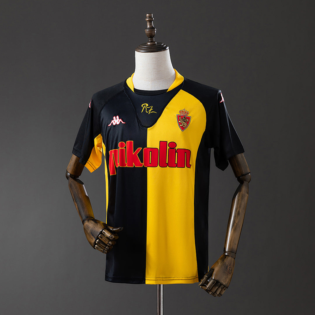 Camiseta Retro Real Zaragoza Visita 01/02 - frente