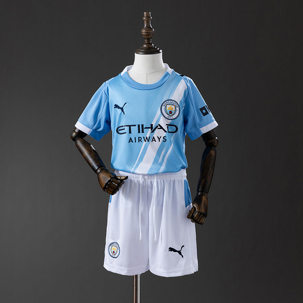 Conjunto Niños Manchester City Local 2025/26 - frente