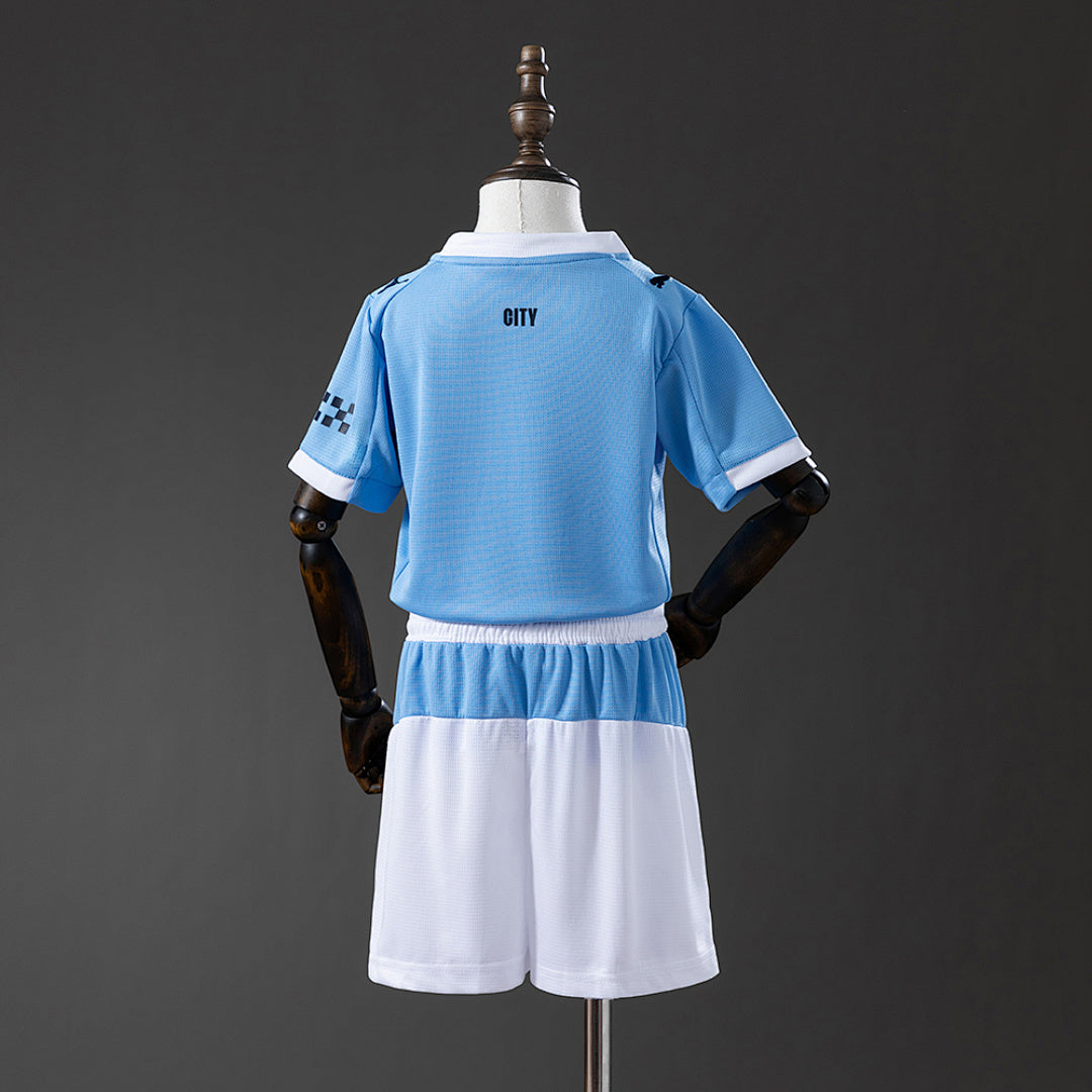 Conjunto Niños Manchester City Local 2025/26 - espalda
