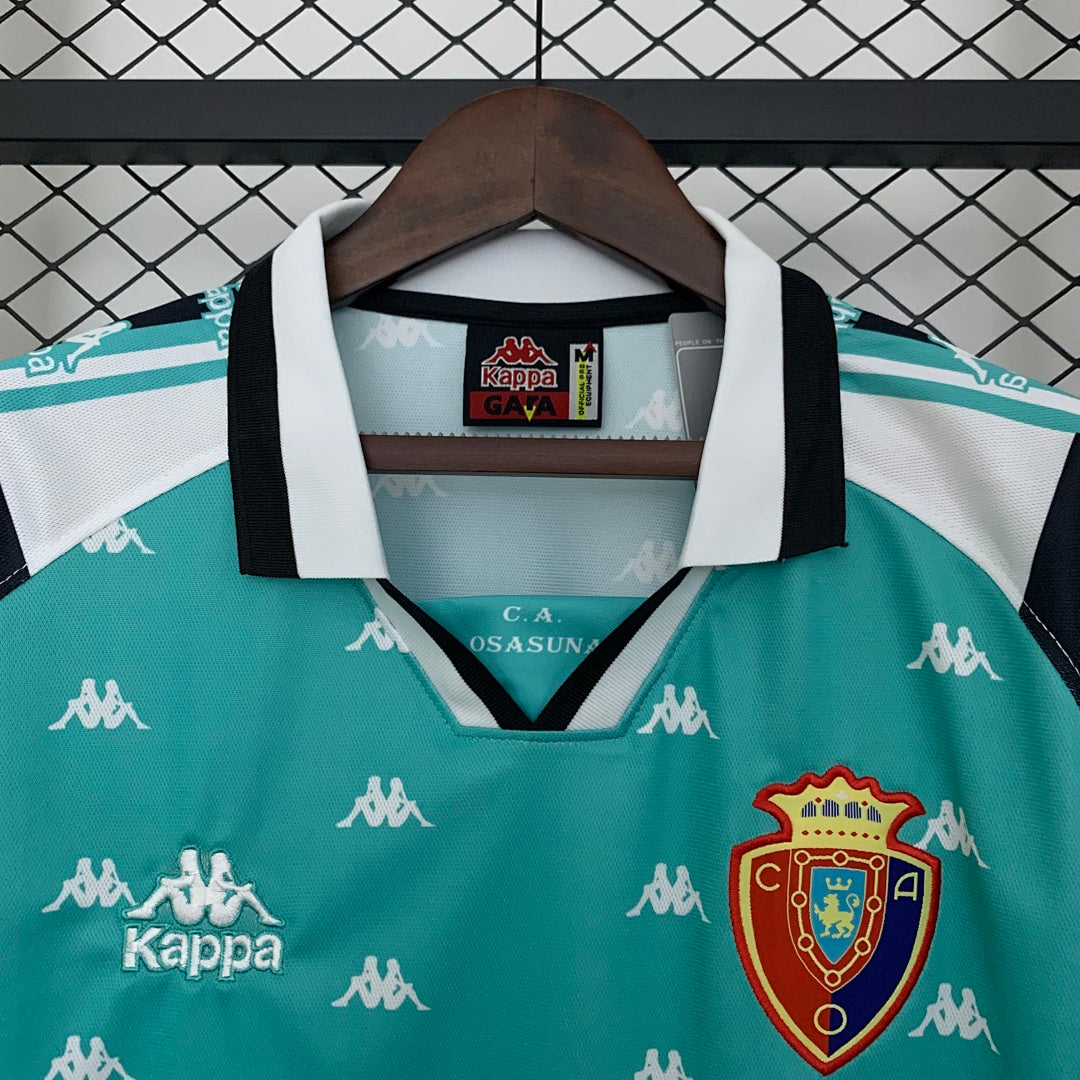 Camiseta Retro CA Osasuna Visita Verde y Turquesa 95/97 - espalda