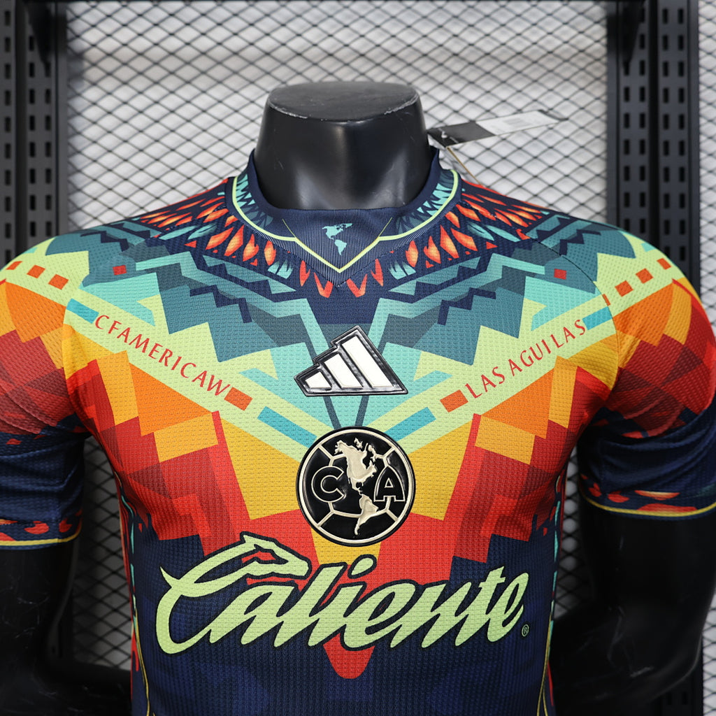 Camiseta Club América Dorada y Azul Marino Edición Especial 2025/26 Versión Jugador - espalda
