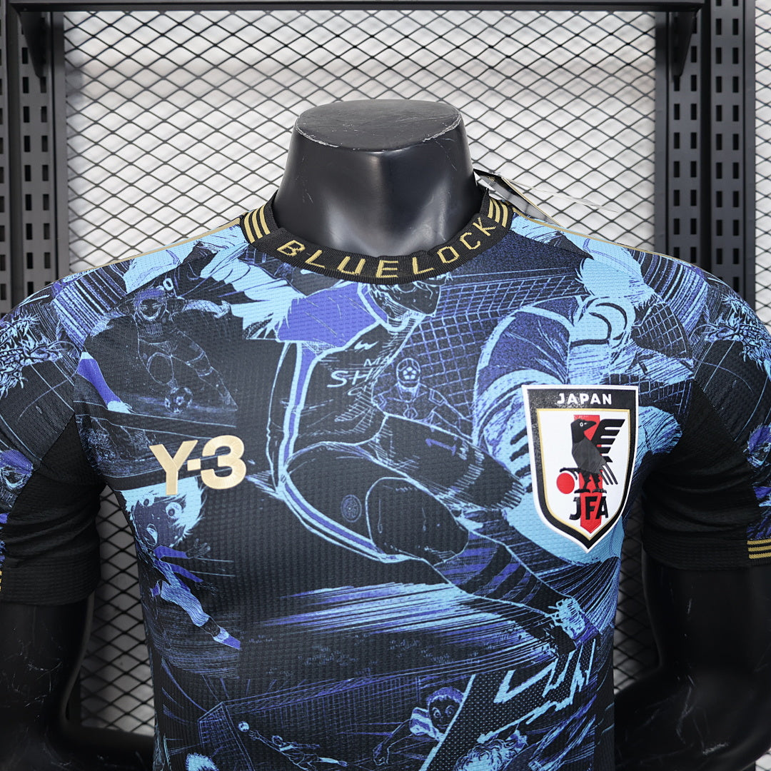 Camiseta Japón Azul y Azul Marino Edición Especial 2025 Versión Jugador - espalda