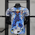 Camiseta Japón Celeste y Negra Edición Especial 2025 Versión Jugador - frente