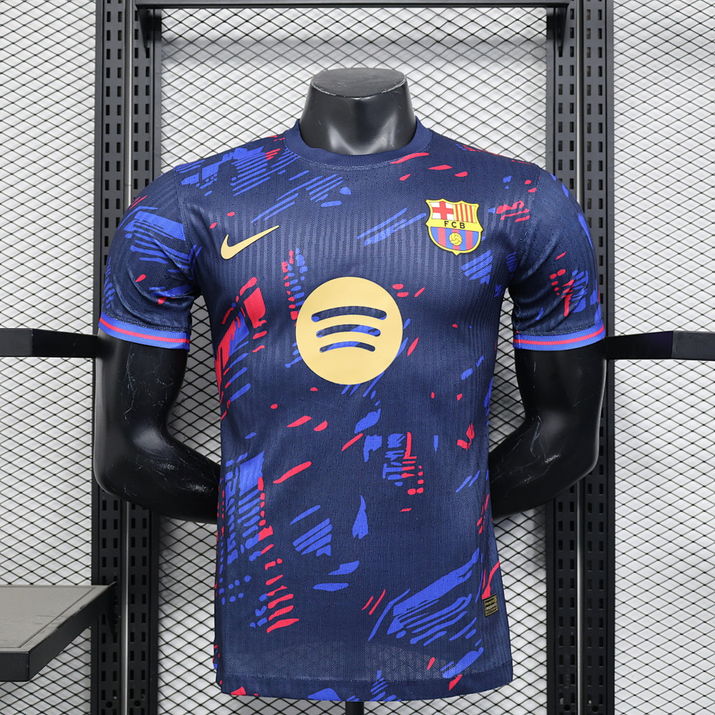 Camiseta FC Barcelona Azul Marino y Azul Edición Especial 2025/26 Versión Jugador - frente