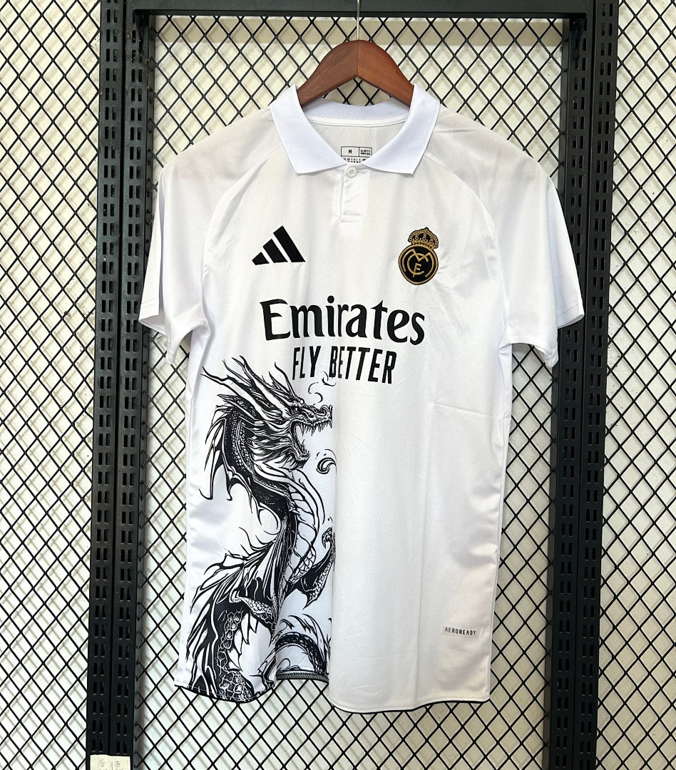Camiseta Real Madrid Blanca y Gris Claro Edición Especial 2025/26 - frente