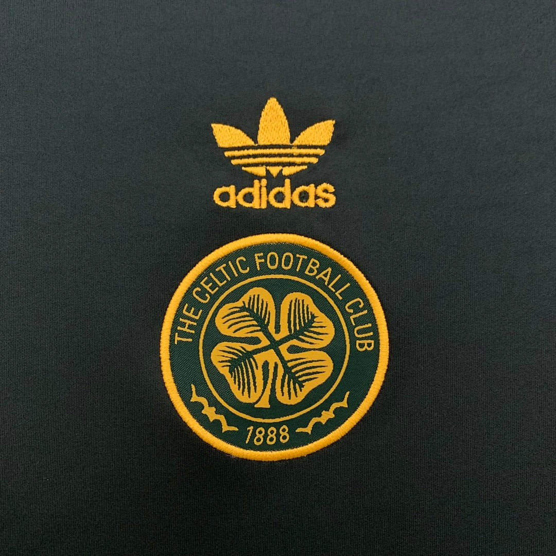 Camiseta Celtic Verde Oscuro y Amarilla Edición Especial 2025/26 - espalda