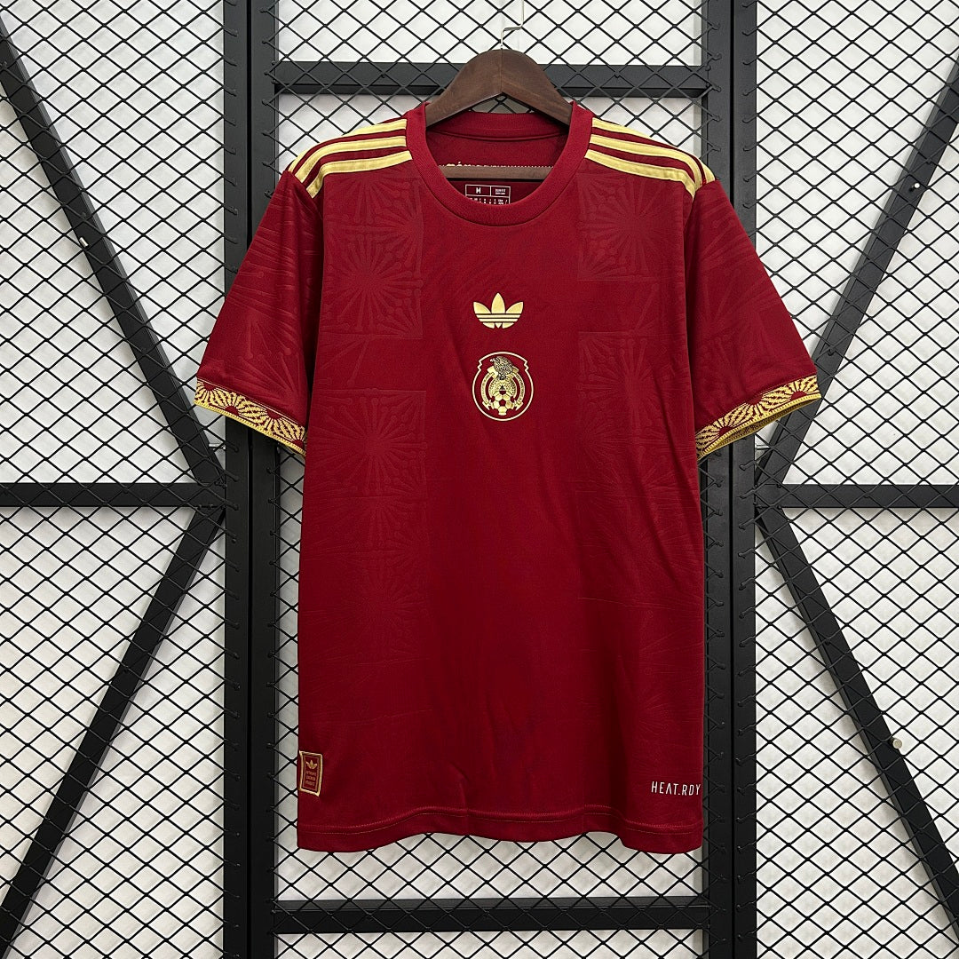 Camiseta México Burdeos y Negra Edición Especial 2025 - frente