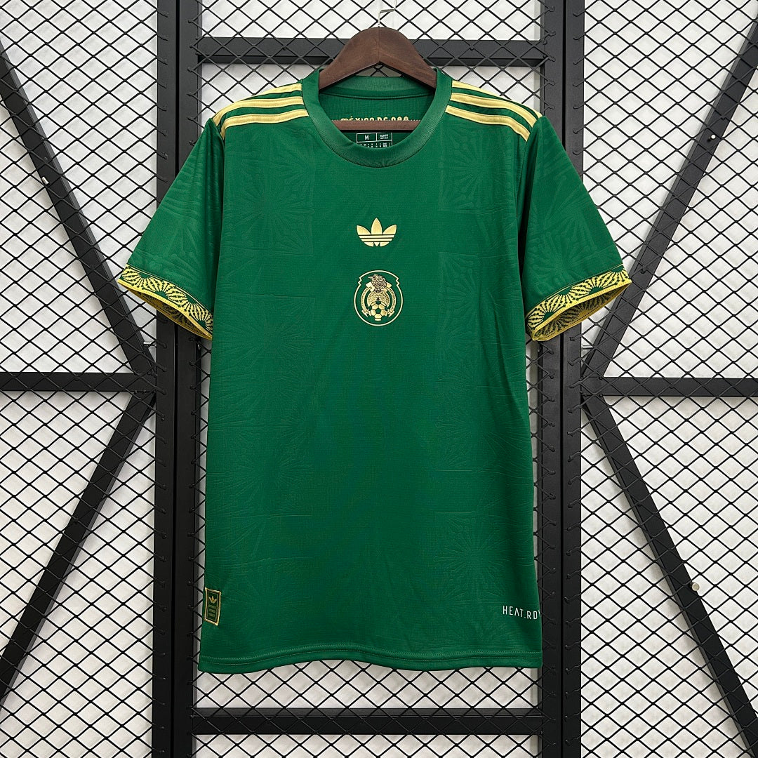 Camiseta México Verde Oscuro y Negra Edición Especial 2025 - frente