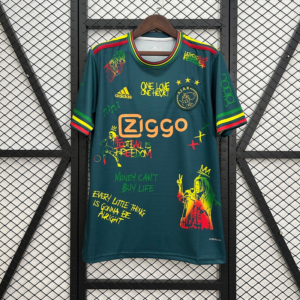 Camiseta Ajax Turquesa y Azul Edición Especial 2025/26 - frente