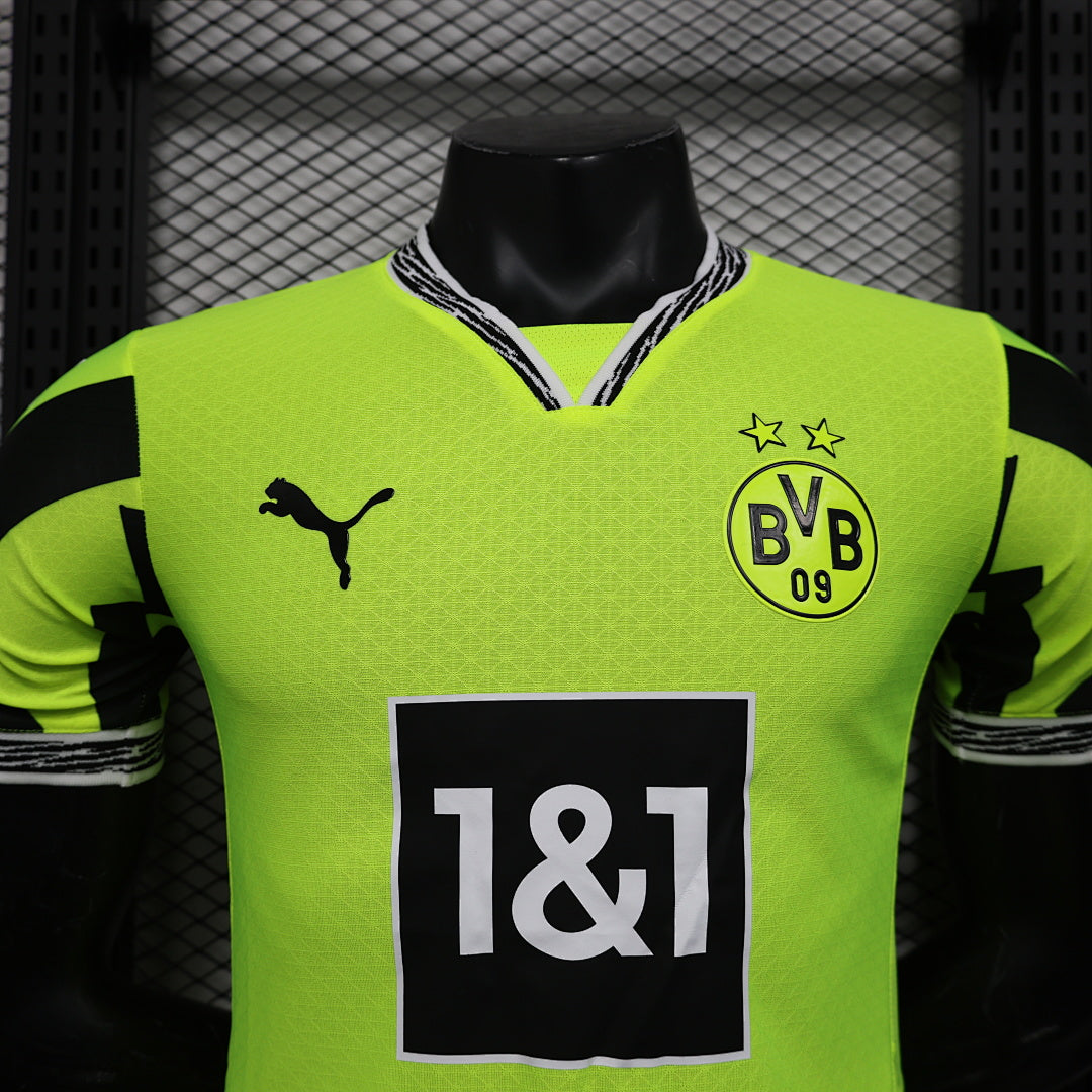 Camiseta Borussia Dortmund Verde y Negra Edición Especial 2025/26 Versión Jugador - espalda