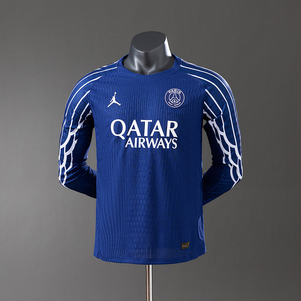 Camiseta PSG Cuarta Azul Marino y Azul 2024/25 Versión Jugador - frente