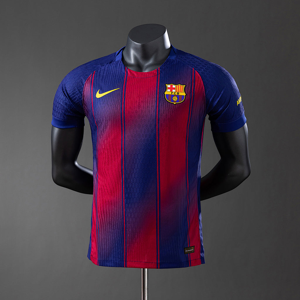 Camiseta FC Barcelona Local Azul Marino y Negra 2025/26 Versión Jugador - frente