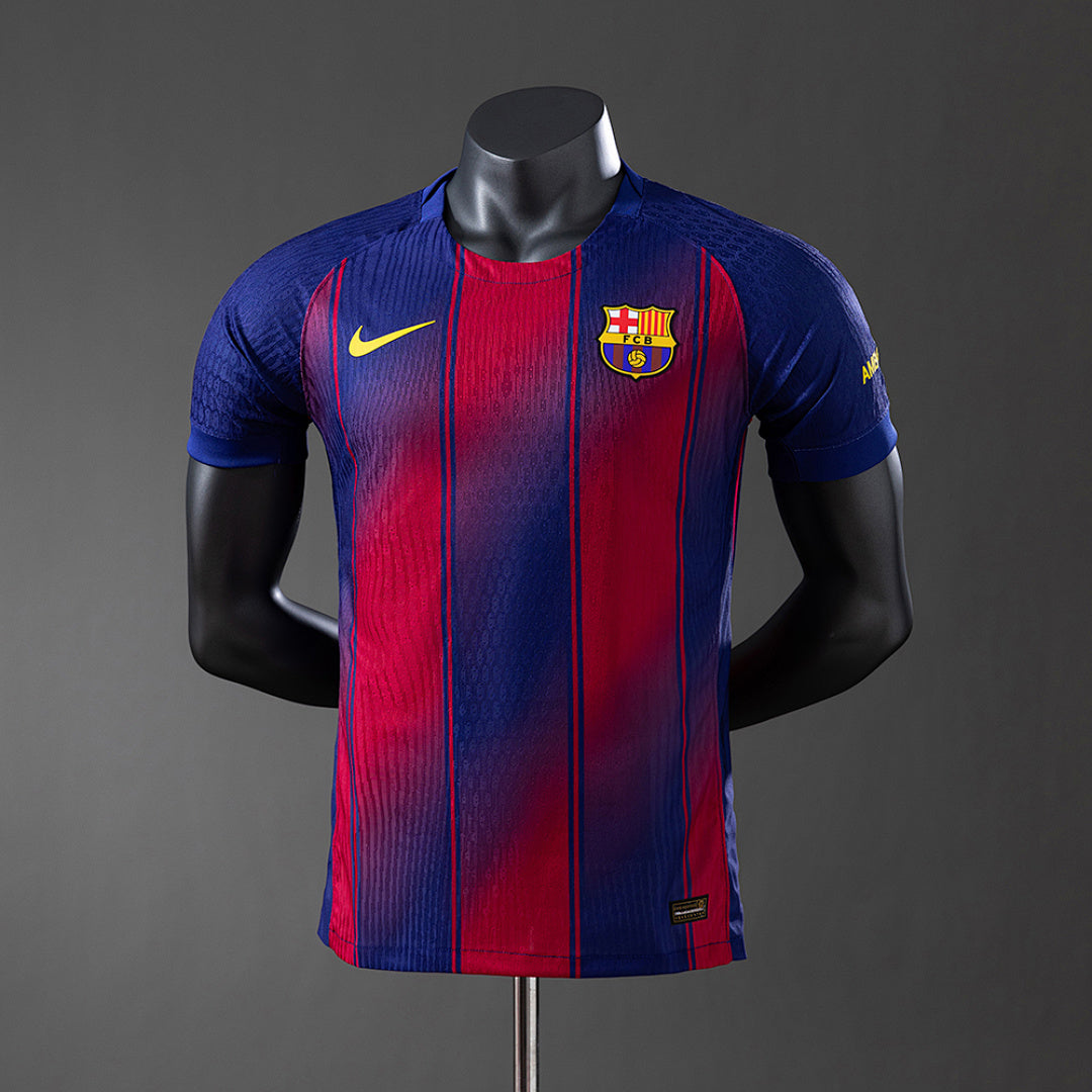 Camiseta FC Barcelona Local Azul Marino y Negra 2025/26 Versión Jugador - frente
