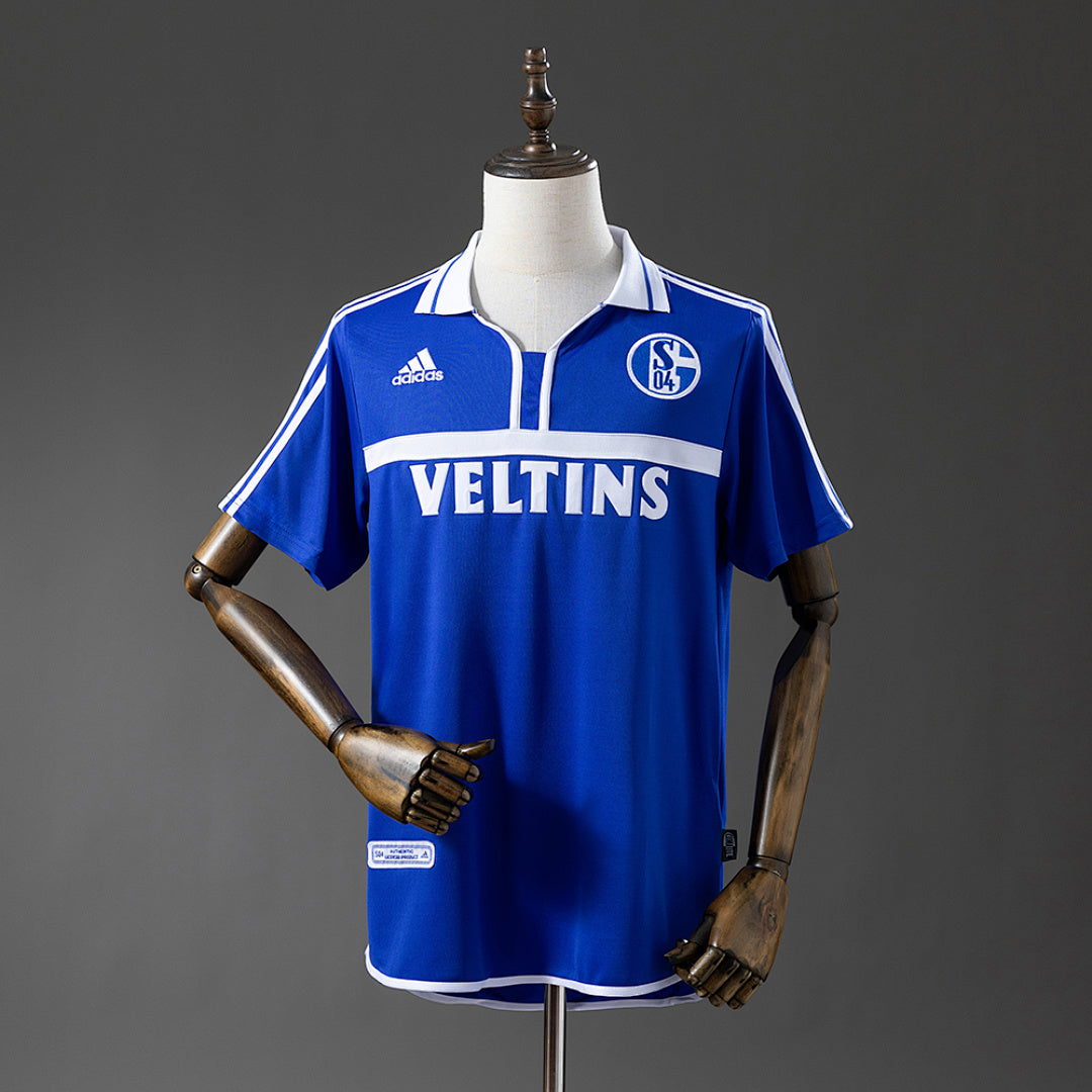Camiseta Retro Schalke 04 Local 01/02 - frente