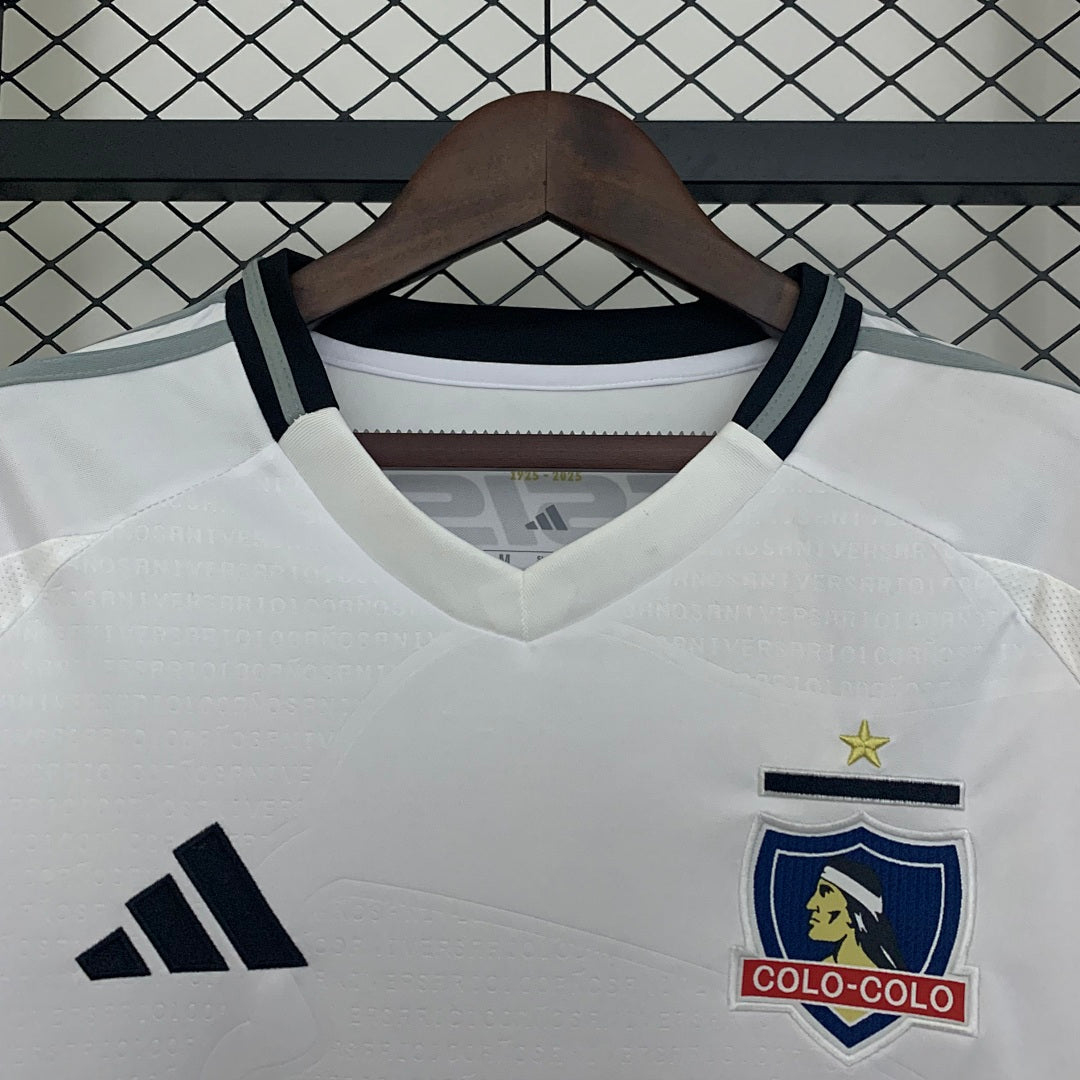 Camiseta Colo Colo Local Gris Claro y Gris 2025/26 - espalda