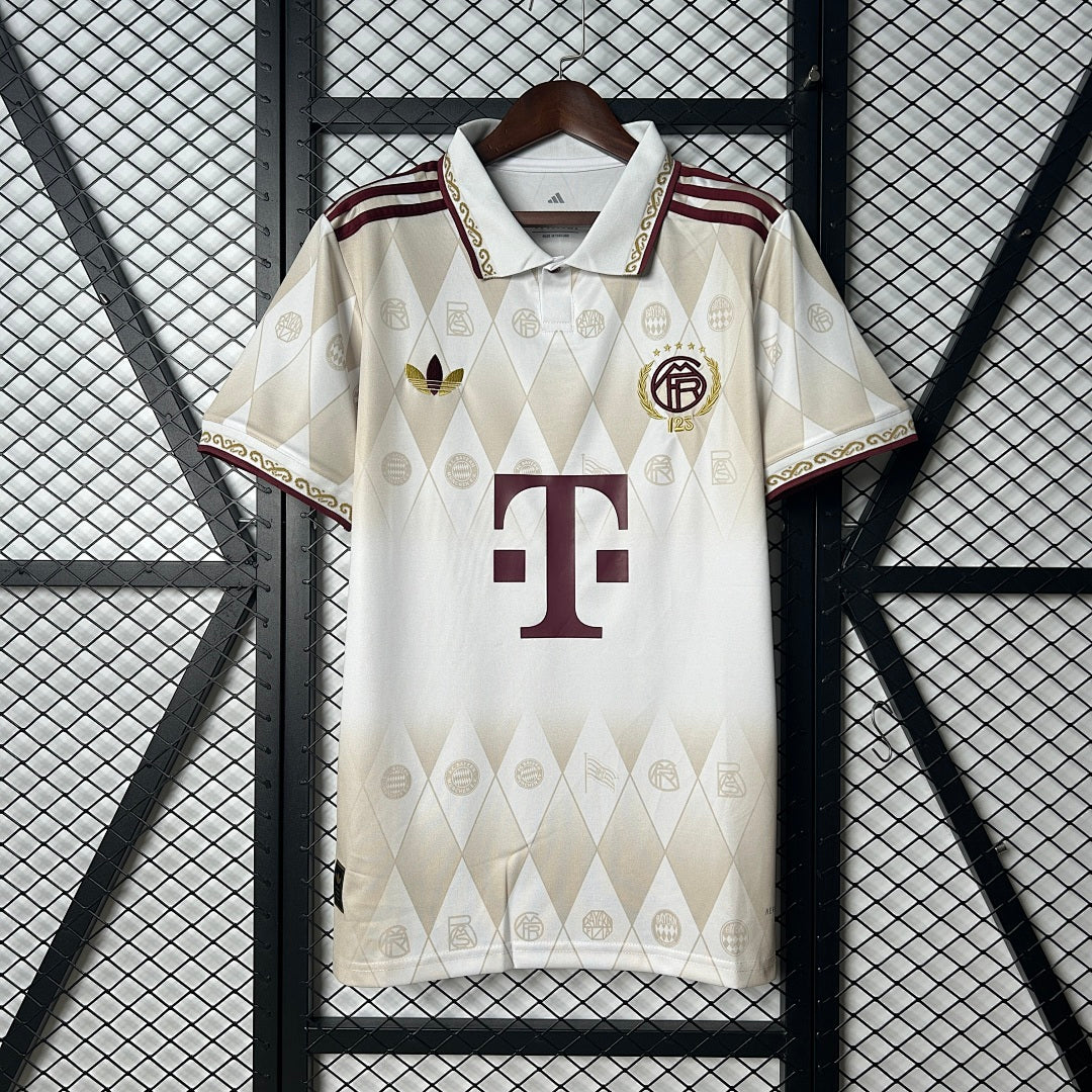 Camiseta Bayern Múnich Gris Claro y Amarilla Edición Especial 2025/26 - frente