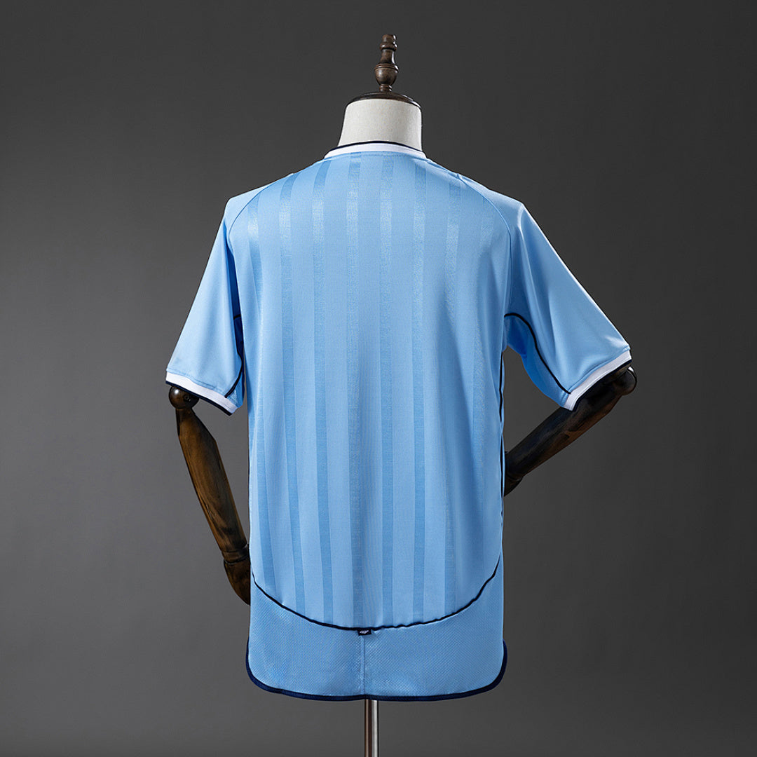 Camiseta Retro Celta de Vigo Local Celeste y Negra 01/02 - espalda