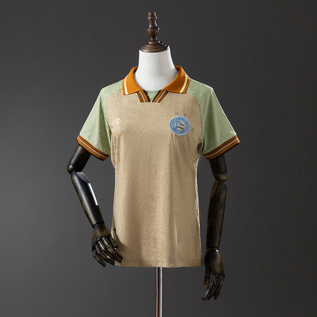 Camiseta EC Bahia Beige 2025/26 Mujer - frente