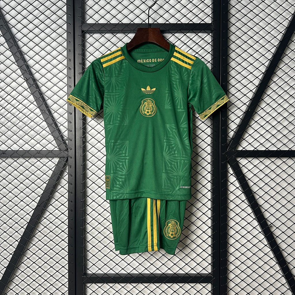 Conjunto Niños México Verde y Verde Oscuro Edición Especial 2025 - frente