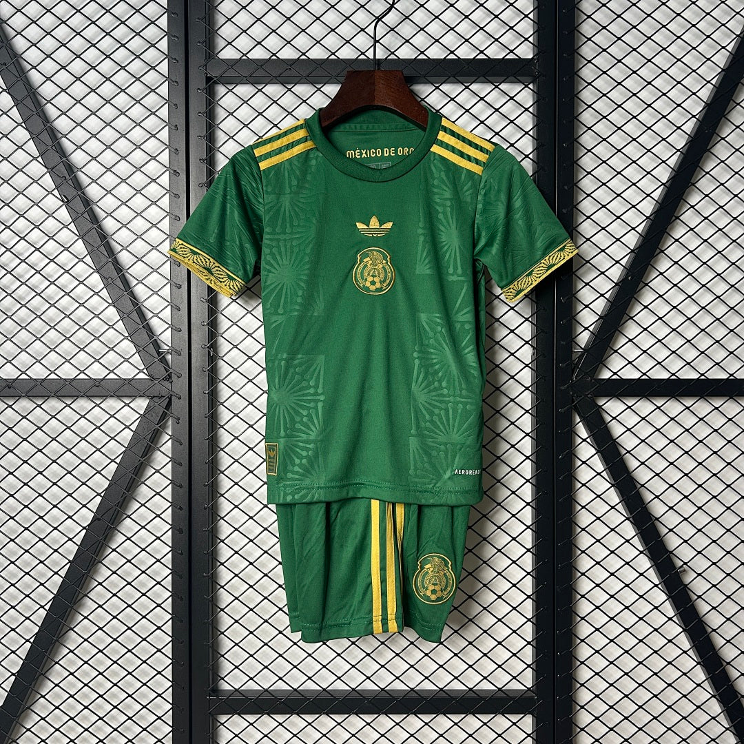 Conjunto Niños México Verde y Verde Oscuro Edición Especial 2025 - frente
