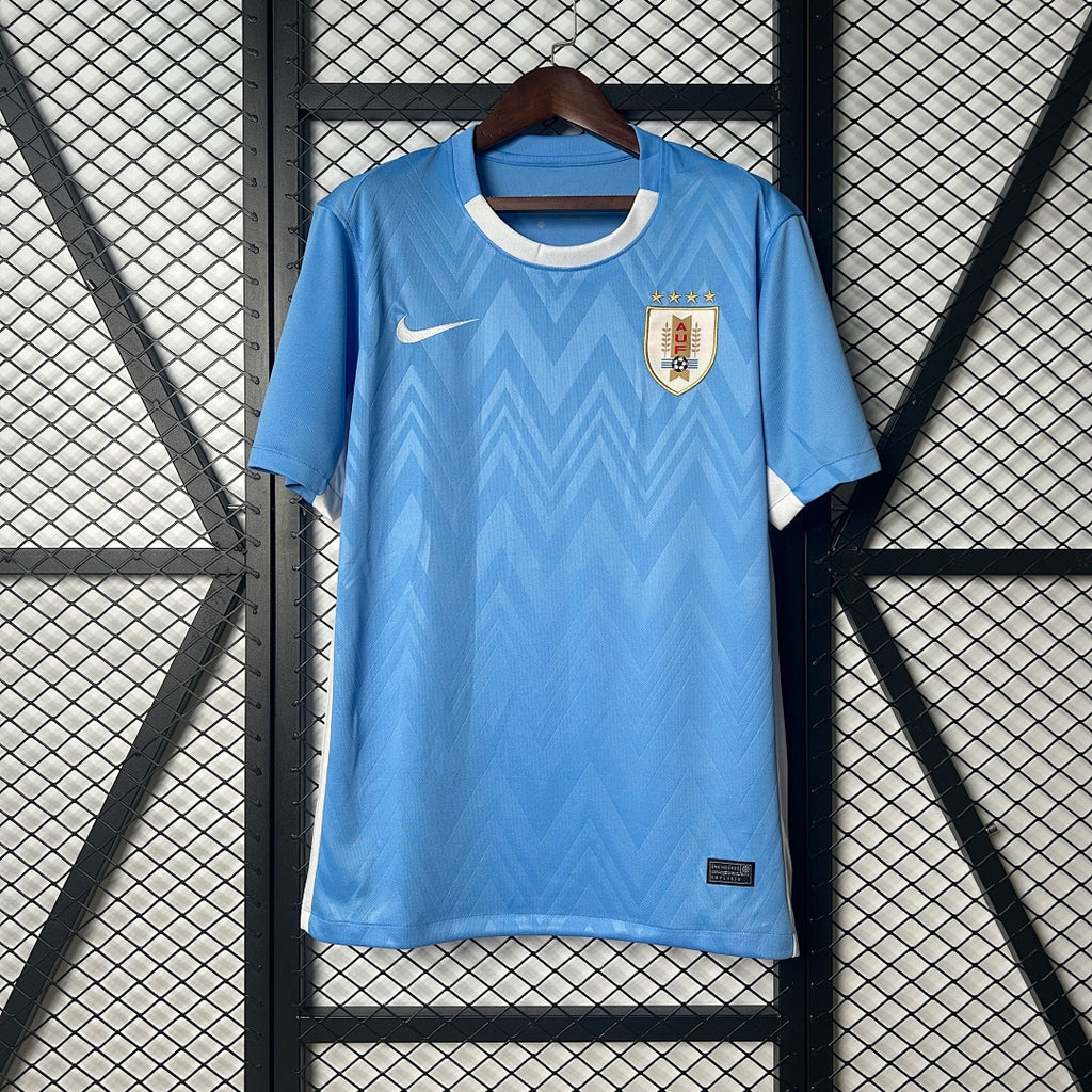 Camiseta Uruguay Local Celeste y Azul 2025 - frente