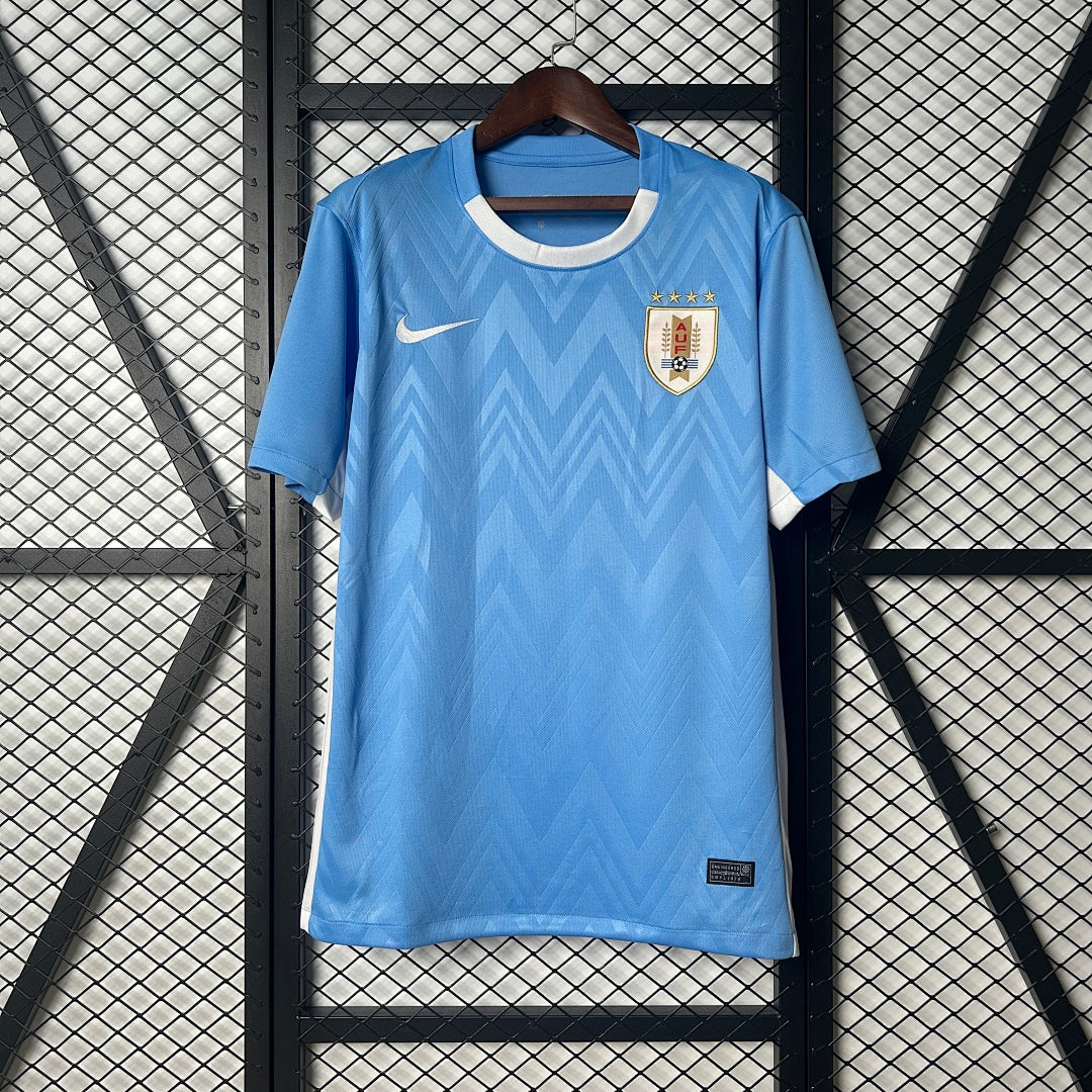 Camiseta Uruguay Local Celeste y Azul 2025 - frente
