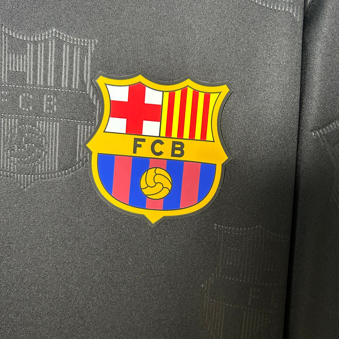 Camiseta FC Barcelona Negra y Gris Edición Especial 2025/26 - espalda