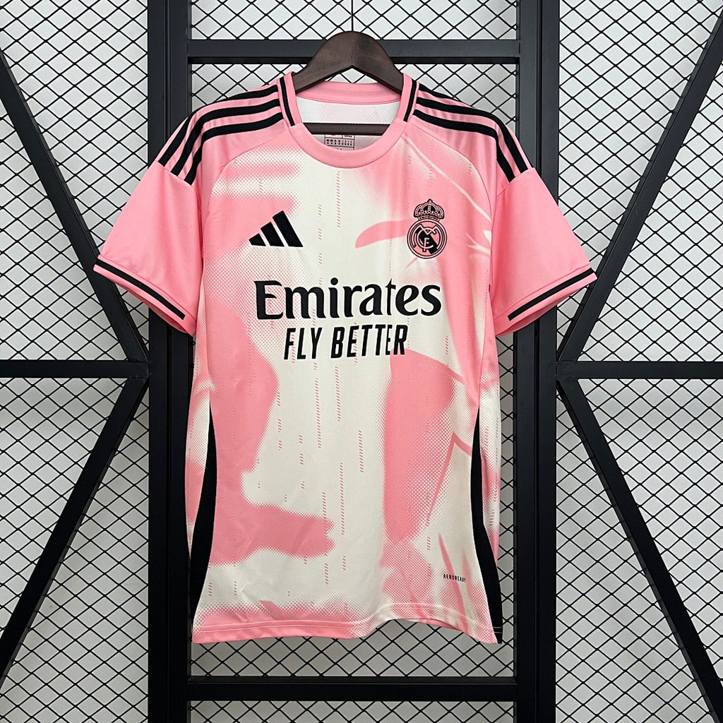 Camiseta Retro Real Madrid Local Roja y Dorada 14/15 - frente